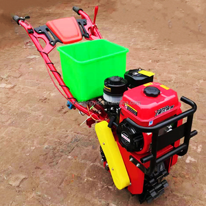 Equipo Agrícola: Cultivadores Agrícolas, Cultivadores de Cadena, Cultivadores Rotativos, Desmalezadoras, Sembradoras, Cultivador Diésel Rojo con Motor de Engranajes de Alta Potencia - Product Image 5