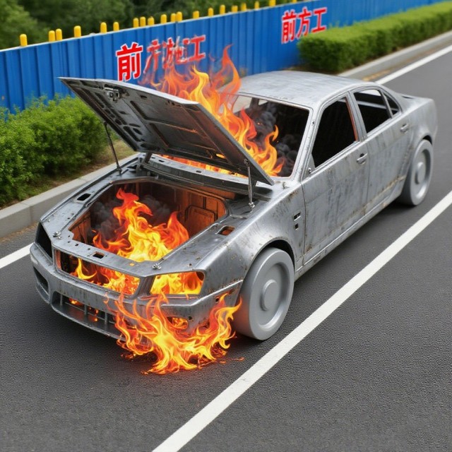 Realistic Vehicle Fire Training Simulator for Firefighting Equipment Accessories Covers Car Hybrid Electric Vehicles Live Fire