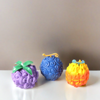 Figurine d'action Anime One Piece Fruit du Diable, Grinder à herbes magnétique moderne à 3 couches en alliage de zinc