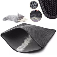 Tapis de litière pour chat en nid d'abeille imperméable eva double couche tapis de piège à litière pour chat trappeur tapis de litière pour chat