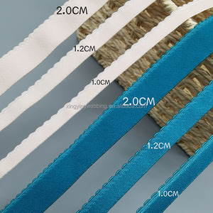 Factory Direct High Elasticity <strong>Double</strong> Sided <strong>Elastic</strong> Belt 10/12/20mm Crescent <strong>Edge</strong> Underwear Pants Shoulder Sand-Welded Rubber - Product Image 1