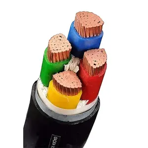 0.6/1KV cobre condutor XLPE isolado PVC bainha un-blindado cabo de alimentação cabo elétrico lista de preços 3x185mm2