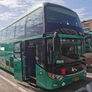 अनुकूलित राजा लांग बस में प्रयुक्त 51 सीटों वाले कोच बिक्री के लिए दूसरे हाथ Kinglong शहर बसों डीजल पावर Autobus