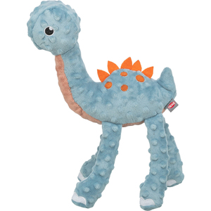 Jouet à mâcher pour animaux de compagnie Dino 38 cm bleu avec pointes orange pour chiens - Product Image 2