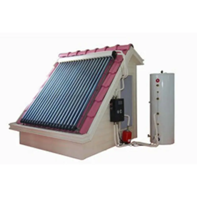 Chauffe-eau solaire à pression partagée Technologie en acier inoxydable Chaudière solaire à bas prix Chauffe-eau Geyser solaire autoportant 500