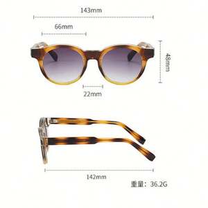 Gafas de Sol Redondas con Marco Grande, Coloridas, Estilo Punk, Vintage 2025, con Logotipo Personalizado, Protección UV400, Marco de PC, para Hombre y Mujer - Product Image 6