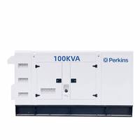 Planta Eléctrica Trifásica de 200kw 300kva 500kva 150kva, Generador con Motor Diésel Perkins del Reino Unido, Silencioso, 150kva, Libia