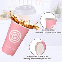 Gobelets à café jetables écologiques biodégradables à paroi simple, bords lisses, fabriqués en papier alimentaire sûr, compostables