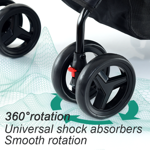 <span class=keywords><strong>Poussette</strong></span> de luxe <span class=keywords><strong>pour</strong></span> animaux de compagnie BNDC-107, pliable d'une seule main, 4 roues, transport pliable <span class=keywords><strong>pour</strong></span> chiens/chats - Product Image 4