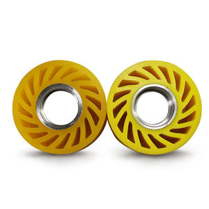 ล้อกันกระแทกทนทานสำหรับเครื่องจักรผลิตกระดาษลูกฟูก วัสดุโพลียูรีเทนป้องกันความเสียหายของลอนกระดาษลูกฟูก - Product Image 1