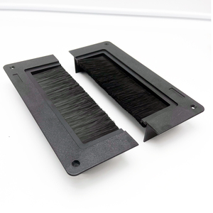 Cavo rettangolare 210 280 di grado industriale sigillo a spazzola OEM personalizzabile incorporato separato da pavimento in rilievo materiale in setola - Product Image 1