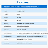 Fuente de Alimentación CC de Alta Potencia 4U, 0-800V 0-180A, Alta Precisión y Estabilidad, Control Programable, Interfaz RS-485 LAN CAN, 45KW