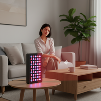 Panneau de luminothérapie LED pour usage domestique, boîtier en aluminium, commande vocale, 9 longueurs d'onde, infrarouge, lumière rouge
