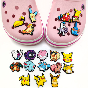 HY Factory Wholesale 20/27/47Pcs Cartoon Anime Pikachued Pokemoned Clog Charms Soft PVC Rubber Shoe Charms for Clogs - Product Image 3