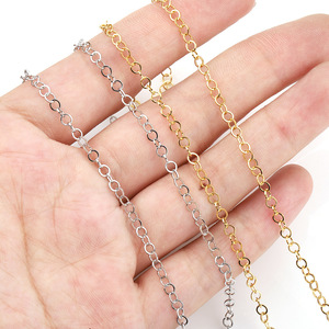 Cadena Circular de Acero Inoxidable de 2,3 mm, Chapada en Oro, Cierre de Bucle, Accesorios para Joyería DIY - Product Image 2