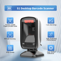 Scanner de codes-barres filaire USB omnidirectionnel Rakinda Lecteur de codes-barres filaire omnidirectionnel pour supermarchés de bureau 1D/2D