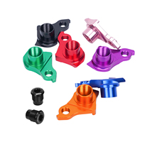 Support de dérailleur arrière ENLEE UDH en aluminium avec adaptateur d'axe traversant pour vélos de montagne et de gravier, compatible avec le crochet de queue de vélo SR*M