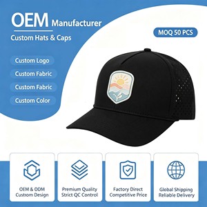 Gorra Deportiva de 6 Paneles Personalizada OEM, Resistente al Agua, de Poliéster y Nailon, de Secado Rápido - Product Image 1