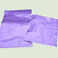 Papier d'emballage pour chocolat en feuille laminée de pâte de bois imprimée multicolore de qualité alimentaire, dernière génération, alliage 8011 à tempérament doux