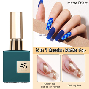 Vernis à ongles <span class=keywords><strong>semi</strong></span>-permanent mat 15 ml à marque privée, couche de finition non collante, gel soak-off, <span class=keywords><strong>base</strong></span> de manucure - Product Image 1