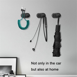 1 Buah Pengait Mobil Mini Multifungsi Perekat Dinding Pengait Otomatis dan Pengikat Plastik Kabel USB Gantungan Organizer Penyimpanan Kunci - Product Image 4