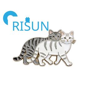 Pin de Esmalte Personalizado de Metal con Diseño de Gato Naranja de Dibujos Animados, Broche Kawaii de Gato <span class=keywords><strong>Jango</strong></span> Tomcat, Pin de Esmalte para Amantes de los Gatos, Regalo - Product Image 5