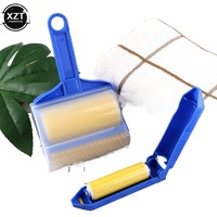 Wasch barer wieder verwendbarer klebriger Entferner Haars taub Kleidung Pet Mini Brush Removal Cleaner Trommel abdeckung Stoff Fussel rolle