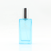 Flacon de parfum en verre 30 ml, transparent, carré, vaporisateur de parfum, flacon à fine brume, emballage cosmétique pour Cologne, Eau de Parfum