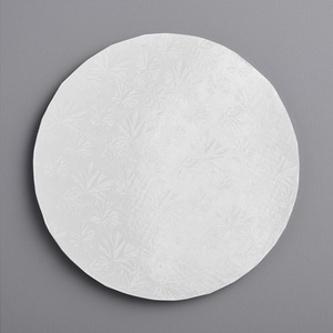 White 12mm round corrugated waterproof cardboard cake board /cakeboard/cake drum