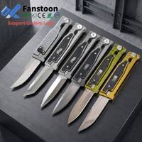 Couteau pliant tactique EDC, acier 5CR13, manche en G10 incrusté d'aluminium, couteau de survie de poche pour le camping et la chasse