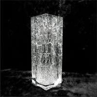 Vase d'arrangement de fleurs en acrylique plexiglas de couleur unie décoration contemporaine Accent Vases de centre de table épais et lourds