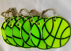 Colgante de PVC reflectante con logotipo de fútbol de 5cm, Gifs promocionales, mochila, bolsa, dijes, cara sonriente, estrella, Reflector, seguridad visible por la noche - Product Image 3