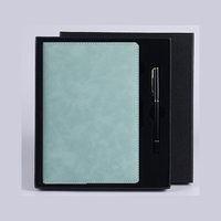 Carnet en cuir à couverture rigide avec pinceau doux en laine PQ, coffret cadeau premium, essentiels scolaires, ensemble cadeau personnel, fournitures scolaires