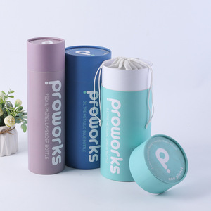 Botella de agua aislada a todo color de diseño personalizado, cilindro biodegradable, caja de cartón, embalaje de tubo de papel <span class=keywords><strong>Proworks</strong></span> - Product Image 3
