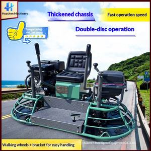 <b>Concrete</b> Road Power Trowel Pavement Trowel <b>Machine</b> Gasoline Car Type Power Trowel Double Plate Power Trowel - Product Image 1