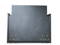 96Core 1 U kepadatan tinggi 19 "rak dipasang jenis serat optik distribusi case 24 LC Quad adapter panel patch