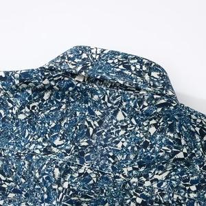 Chemise Décontractée à Manches Longues 100 % Coton pour Homme à Imprimé Numérique, Livraison Rapide pour la Saison d'Automne, Tissu Popeline OEM - Product Image 3