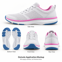 Semelle en mousse EVA flexible moulée par injection avec TPR collé pour baskets d'extérieur pour garçons et filles