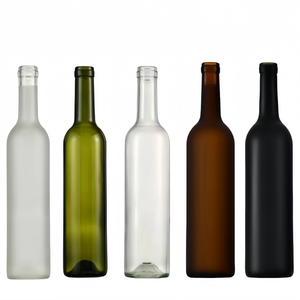 <span class=keywords><strong>Botella</strong></span> de vino de cristal con acabado helado personalizado de 750ml para <span class=keywords><strong>whisky</strong></span> Brandy Vodka para champán sellado con corcho para almacenamiento o venta - Product Image 6