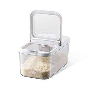 Contenedor de Almacenamiento de Arroz ANYA de Plástico PET, Recipiente Hermético Grande y Estrecho para Alimentos, Dispensador de Arroz, Granos, Cereales y Harina - Product Image 1