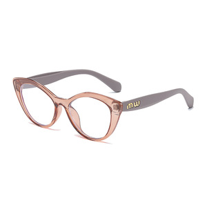Monturas de gafas Lilin Cat Eye para mujer, montura completa, lentes AC, protección contra la radiación de luz azul, estilo coreano P2 6337 - Product Image 5
