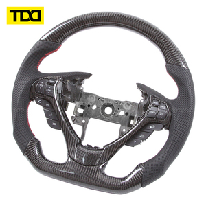 Volante de Fibra de Carbono Real TDD Compatible con ILX TL ZDX 2009 2010 2011 2012 2015 2016 2017 2018 2019 - Product Image 1