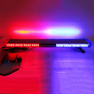 Barre lumineuse stroboscopique LED haute puissance 47in 120cm pour camions nouvelle barre lumineuse clignotante d'urgence amplificateur sirène haut-parleur <span class=keywords><strong>rouge</strong></span> FJ Cruiser - Product Image 2