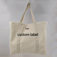 Bolso de mano de tela de felpa para mujer con logotipo personalizado, bolso de hombro de tela de toalla de lujo, bolso de playa de compras de toalla OEM al por mayor con logotipo