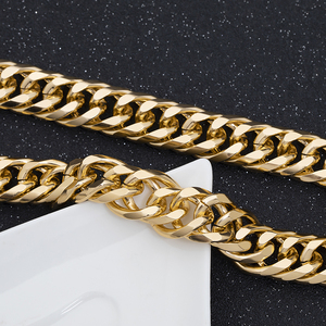 Collana girocollo a catena piatta per clavicola piatta in oro bombastico in lega Choker da donna - Product Image 5