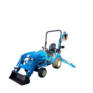Tracteur d'occasion LS MT122 21HP 4x4 à transmission par engrenages avec chargeur multifonctionnel pour usage agricole - Product Image 1