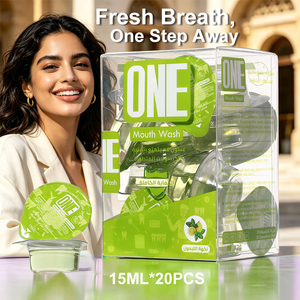 ONE Offre Spéciale : Bain de bouche en gelée 15 ml, saveur thé vert douce, sans sucre, sans alcool, nettoyage doux, soin buccal portable, 20 gobelets - Product Image 6