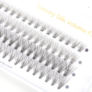 Cils en grappe Jaunty Sky Hot Melt Root 10D 20D 30D 40D pour un look audacieux et magnifique, kits d'extensions de cils DIY - Product Image 6