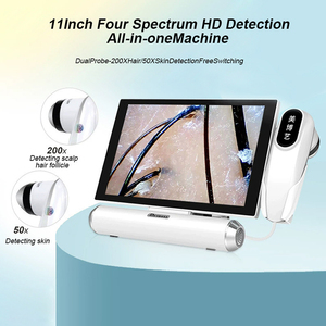 11 Inch HD Scalp Detector 50/200X Digital Hair Skin Analyzer Microscope for Hair Follicle Testing Skin Scalp Analyzer Magnifier - Product Image 2