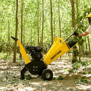 AUSTTER perencanaan lanskap menggunakan 6.5HP mesin bensin bertenaga pohon kecil Cabang daun limbah potongan kayu penghancur penghancur